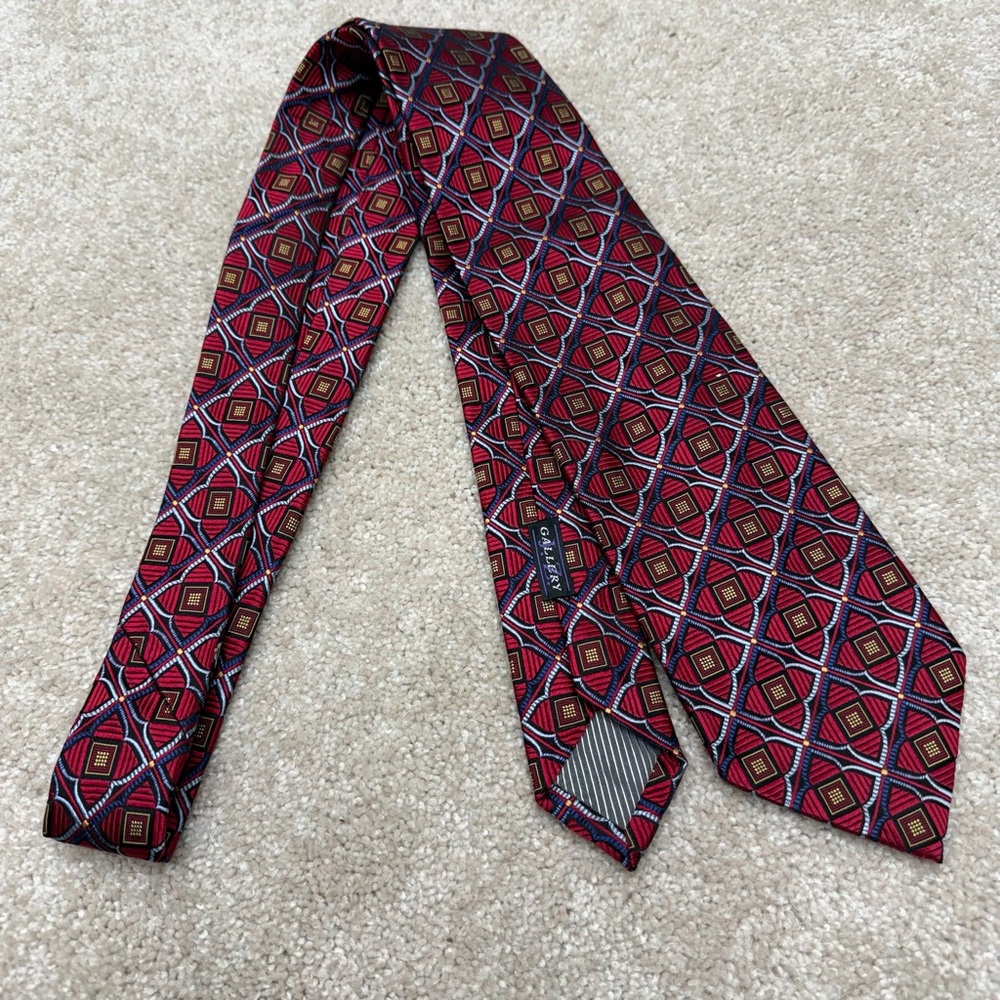J Z Richards gallery collection silk‎ Necktie Tie Men's 3.75" x 60"